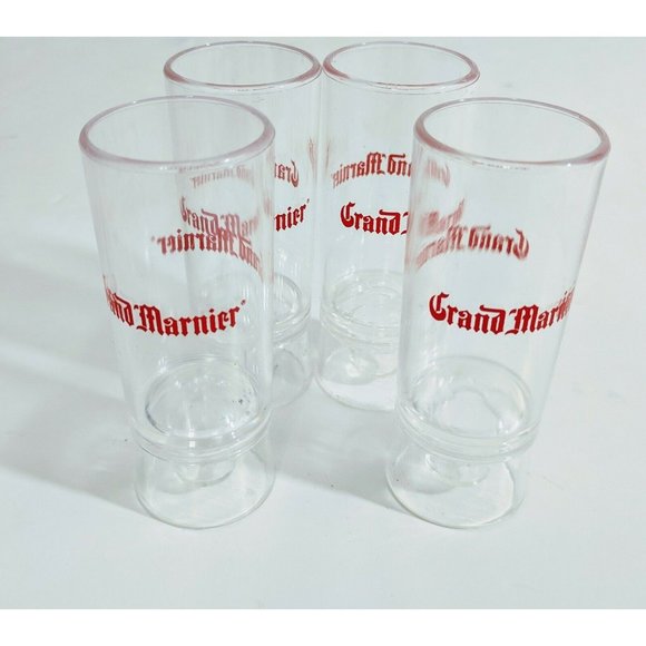 Grand Marnier branded cordial liquor 4 plastic shot glasses - Picture 5 of 5